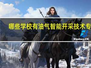 哪些学校有油气智能开采技术专业