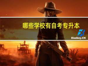 哪些学校有自考专升本