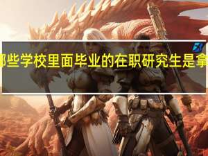 哪些学校里面毕业的在职研究生是拿双证的