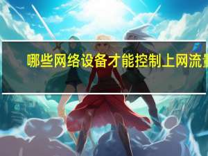哪些网络设备才能控制上网流量