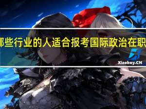 哪些行业的人适合报考国际政治在职研究生