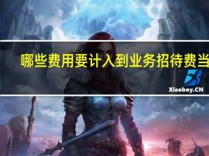 哪些费用要计入到业务招待费当中