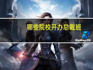 哪些院校开办总裁班