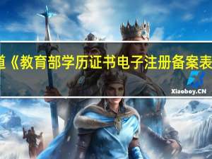 哪位亲知道《教育部学历证书电子注册备案表》是什么东西啊
