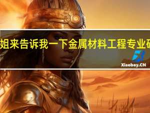 哪位哥哥姐姐来告诉我一下金属材料工程专业研究生学院的排名