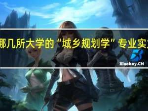 哪几所大学的“城乡规划学”专业实力很强