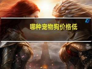 哪种宠物狗价格低