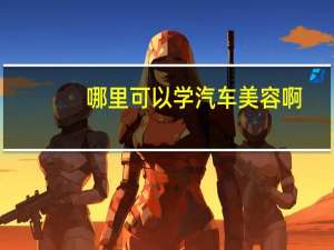 哪里可以学汽车美容啊