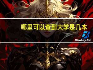 哪里可以查到大学是几本