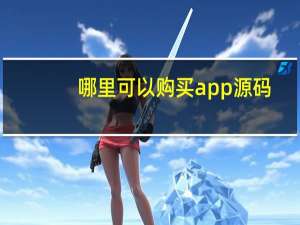 哪里可以购买app源码