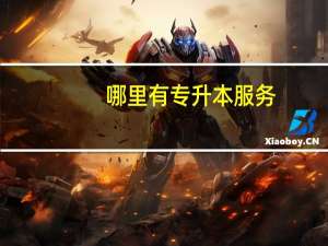 哪里有专升本服务