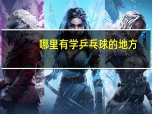 哪里有学乒乓球的地方