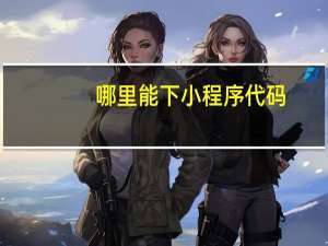 哪里能下小程序代码