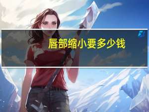 唇部缩小要多少钱(怎么使嘴唇变小)