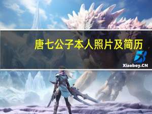 唐七公子本人照片及简历（唐七公子本人照片）