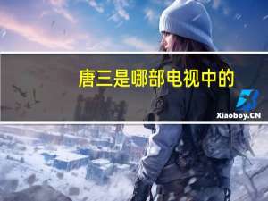 唐三是哪部电视中的