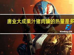 唐业大成 果汁猪肉脯的热量是多少