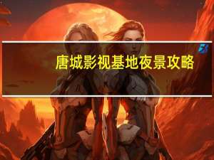 唐城影视基地夜景攻略（唐城影视基地夜场攻略）