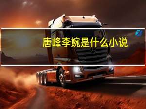 唐峰李婉是什么小说（唐峰）