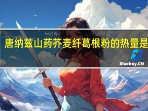 唐纳兹 山药芥麦纤葛根粉的热量是多少