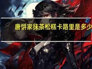 唐饼家 抹茶松糕卡路里是多少