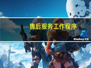 售后服务工作程序