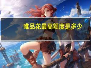 唯品花最高额度是多少