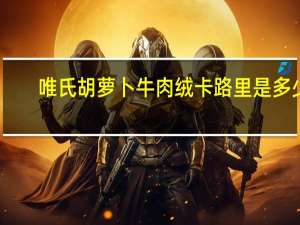 唯氏 胡萝卜牛肉绒卡路里是多少