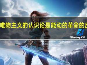 唯物主义的认识论是能动的革命的反映论