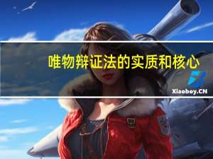 唯物辩证法的实质和核心