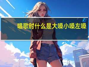 唱歌时 什么是大嗓 小嗓 左嗓