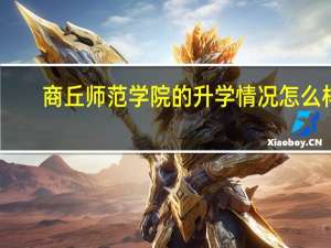 商丘师范学院的升学情况怎么样