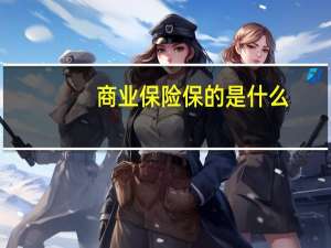商业保险保的是什么