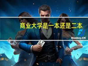 商业大学是一本还是二本