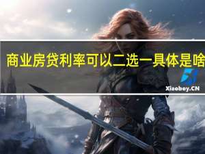 商业房贷利率可以二选一 具体是啥情况