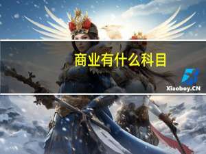 商业有什么科目
