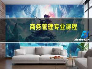 商务管理专业课程