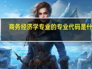 商务经济学专业的专业代码是什么