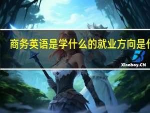 商务英语是学什么的就业方向是什么