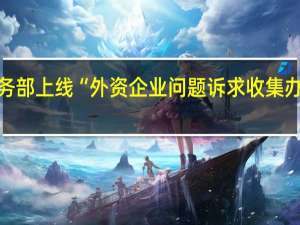 商务部上线“外资企业问题诉求收集办理系统”