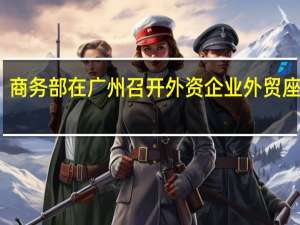 商务部在广州召开外资企业外贸座谈会