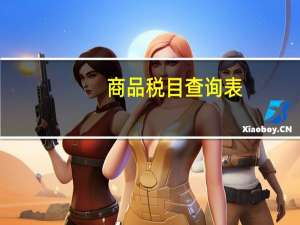 商品税目查询表（商品税目查询）