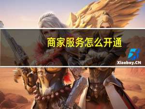 商家服务怎么开通