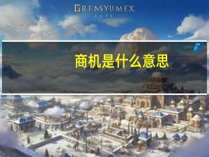 商机是什么意思