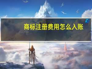 商标注册费用怎么入账