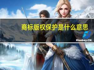 商标版权保护是什么意思