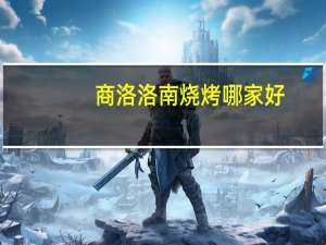 商洛洛南烧烤哪家好