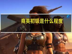 商英初级是什么程度