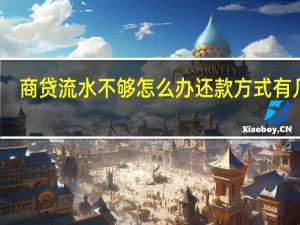 商贷流水不够怎么办 还款方式有几种