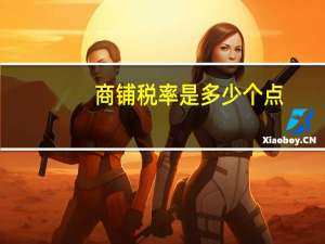 商铺税率是多少个点
